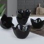 Hermia Juego de 6 Cuencos de Cerámica Negro Mate 270 ml